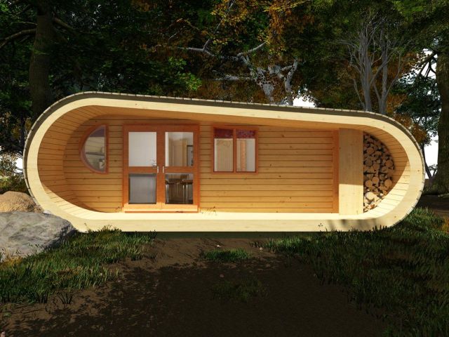 Curvy Cabin, Blackberry Wood campsite, Sussex 